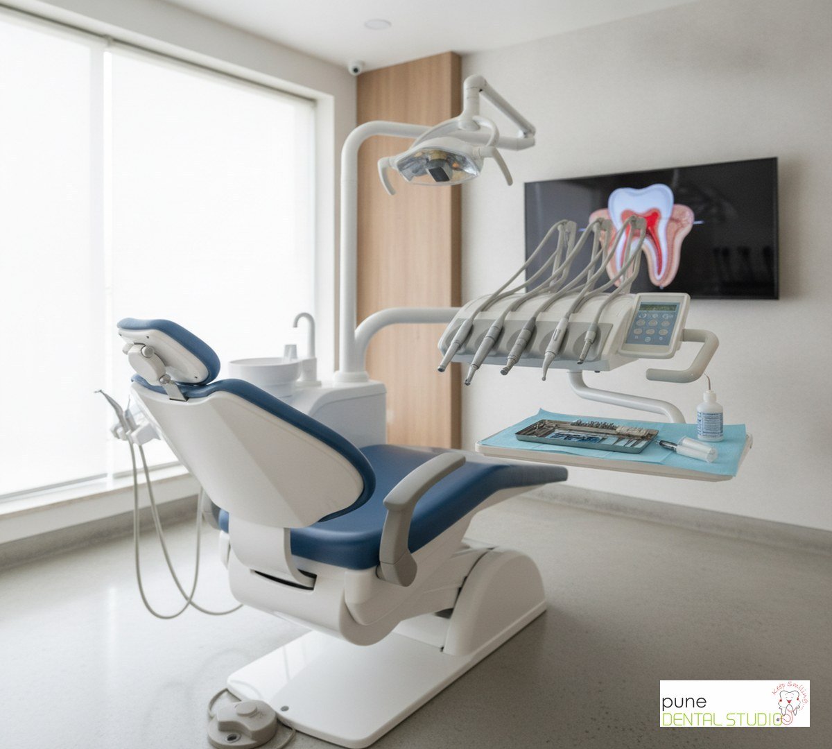 Equipment and interior of a Dental Clinic in Baner, illustrating “Root Canal Treatment in Pune: A Comprehensive Guide”, for the section “Why is Root Canal Treatment Necessary?”