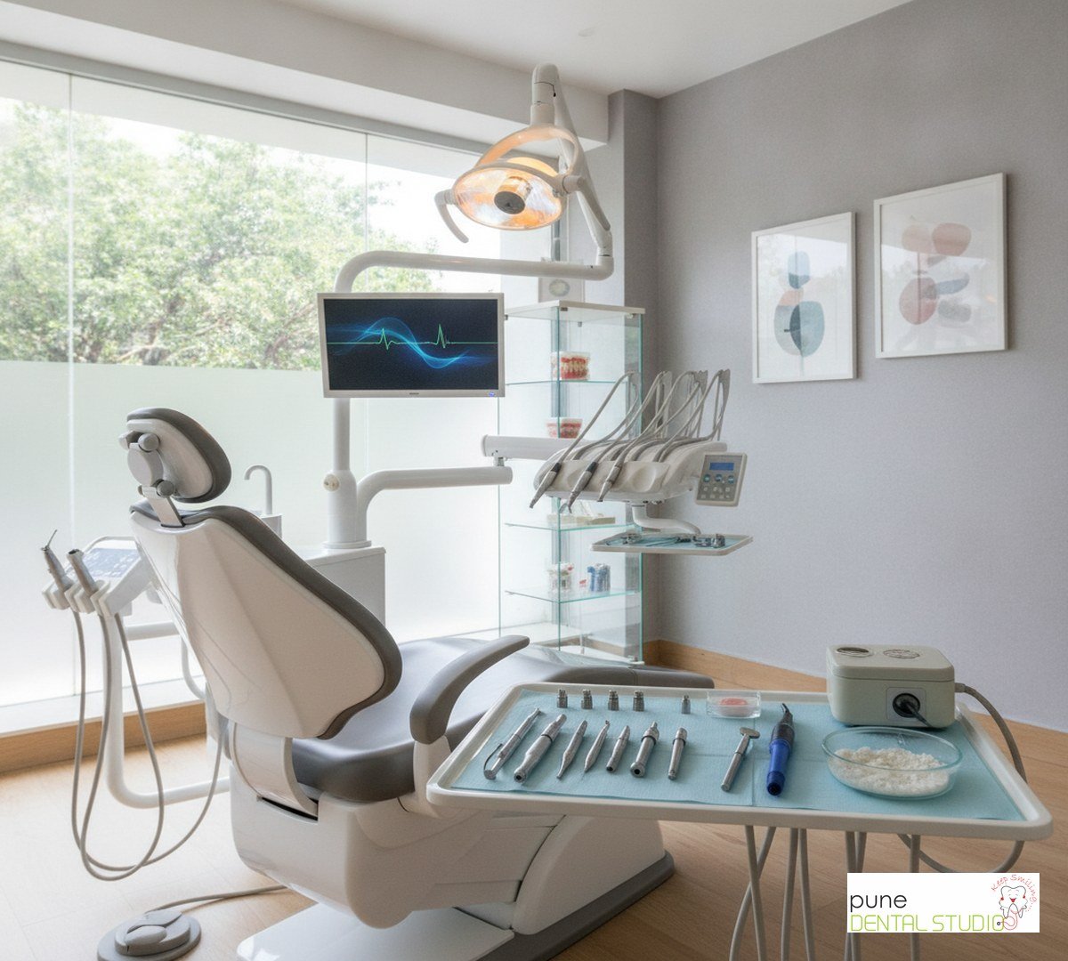 Equipment and interior of a Dental Clinic in Baner, illustrating “Dental Implants In Pune: A Complete Guide for Patients in Pune and Beyond”, for the section “What Are Dental Implants?”