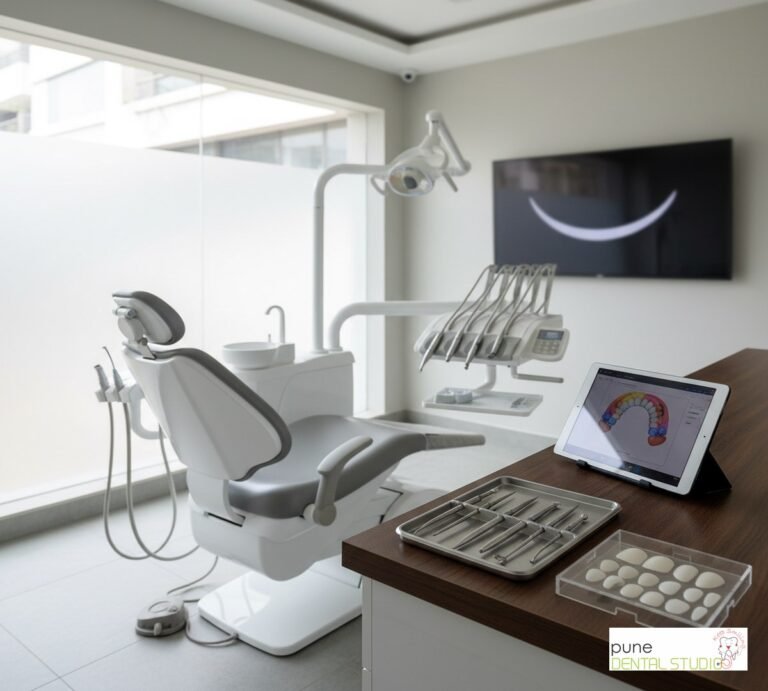 Equipment and interior of a Dental Clinic in Baner, illustrating “Digital Smile Designing (DSD) Cost in Balewadi: What You'll Actually Pay”, for the section “You've Seen That Before-and-After Smile Online. Here's What It Actually Costs.”