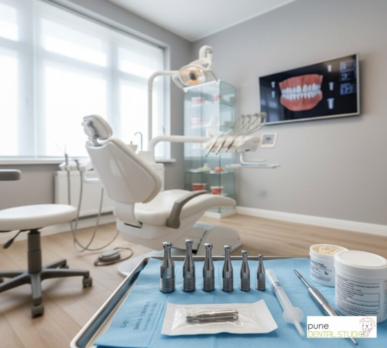 Equipment and interior of a Dental Clinic in Baner, illustrating “Top 5 Myths About Dental Implants Debunked”, for the section “When Patients Ask About Implants, Fear Usually Comes First”