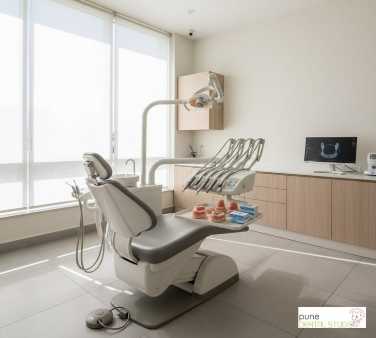 Equipment and interior of a Dental Clinic in Baner, illustrating “Dentures & Full Mouth Rehabilitation Cost in Balewadi: What You'll Actually Pay”, for the section “The Question Nobody Wants to Ask (But Everyone Needs to Know)”