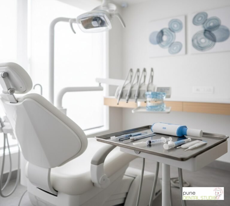 Equipment and interior of a Dental Clinic in Baner, illustrating “Teeth Whitening in Baner: A Clear, Gentle Guide to a Brighter Smile”, for the section “You're Not Alone in Wondering About Teeth Whitening”