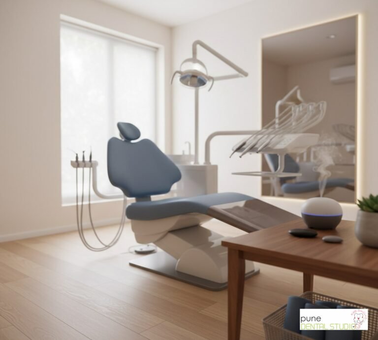 Equipment and interior of a Dental Clinic in Baner, illustrating “Managing Dental Anxiety: Tips and Tricks for a Stress-Free Visit”, for the section “You're Not Alone in This”