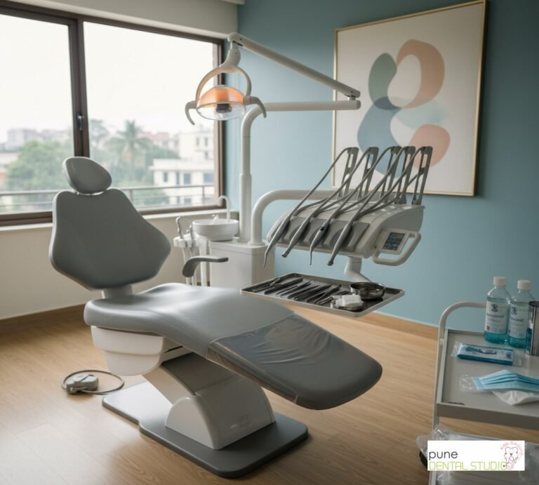 Equipment and interior of a Dental Clinic in Baner, illustrating “Wisdom Tooth Extraction: What Really Happens (And Why Recovery Isn't As Bad As You Think)”, for the section “The Question Everyone Asks (And Worries About)”