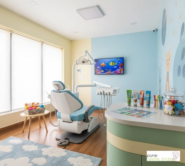 Equipment and interior of a Dental Clinic in Baner, illustrating “Why Does My Child Refuse the Dentist? Pediatric Anxiety Solutions at Pune Dental Studio”, for the section “When Your Child Says 'No' to the Dentist”